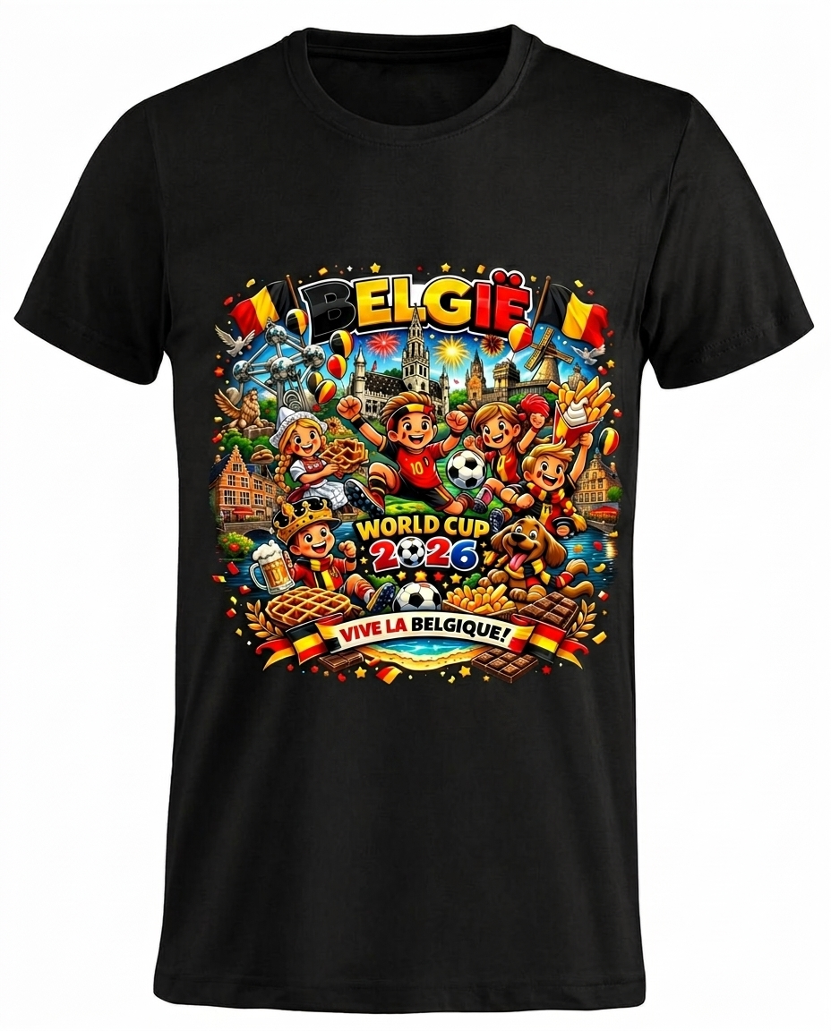 België T-Shirt - WK 2026 | Vive la Belgique