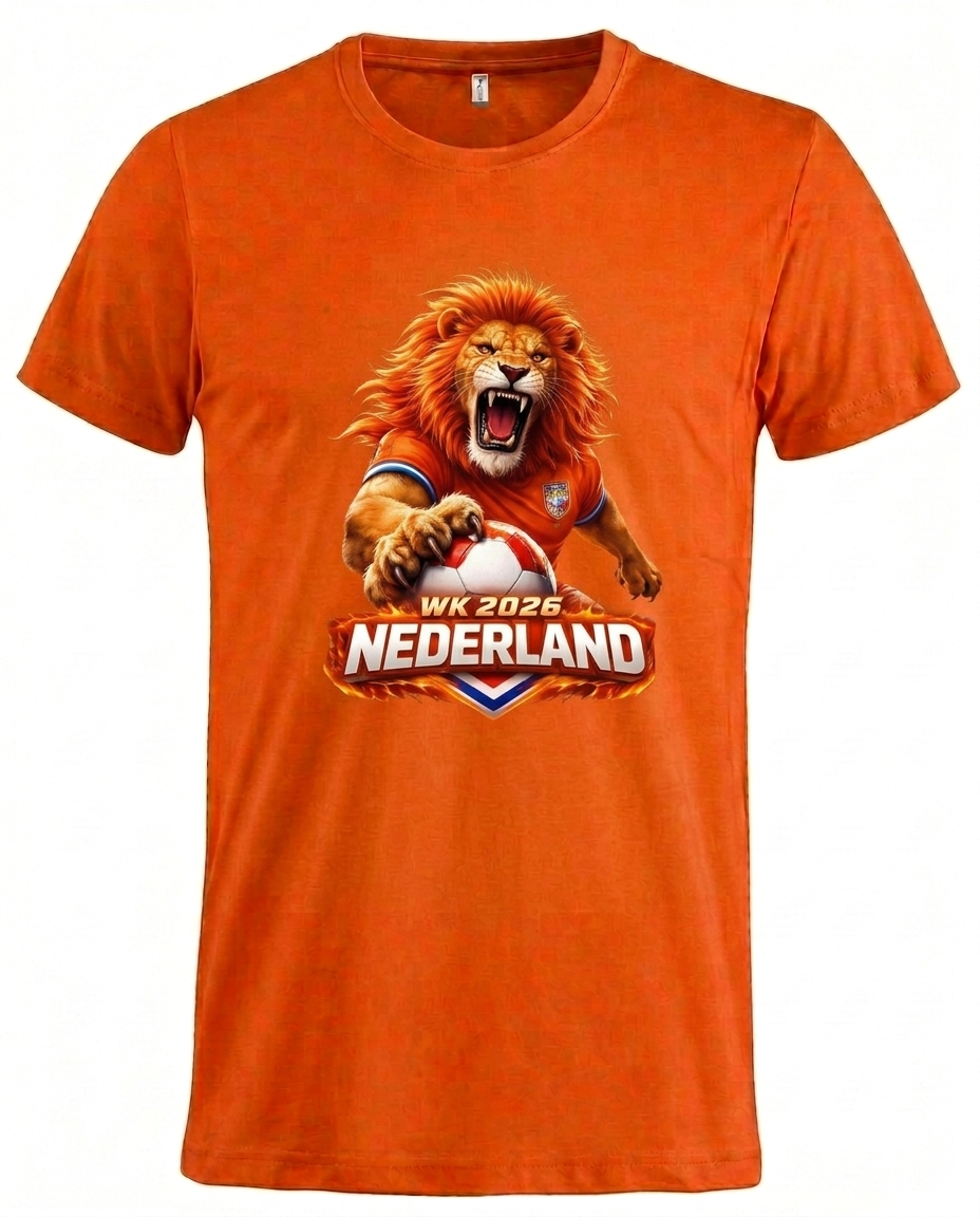 Nederland T-Shirt - WK 2026 | Brullende Leeuw